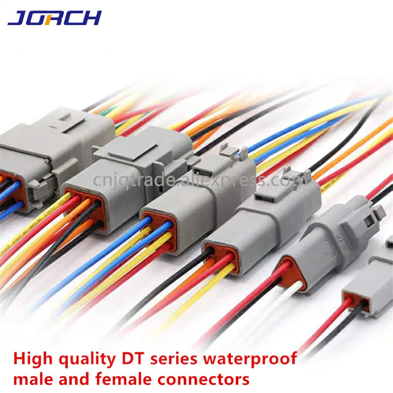 1 szt. Złącze Deutsch DT z przewodami o długości 15 cm, DT06-2S/DT04-2P 2P 3P 4P 6P 8P 12P, wodoodporne złącze elektryczne