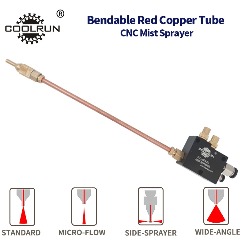 레드 구리 튜브 미스트 냉각수 윤활 스프레이 시스템, CNC 선반 밀링 드릴 기계, 금속 절단 조각 냉각 기계