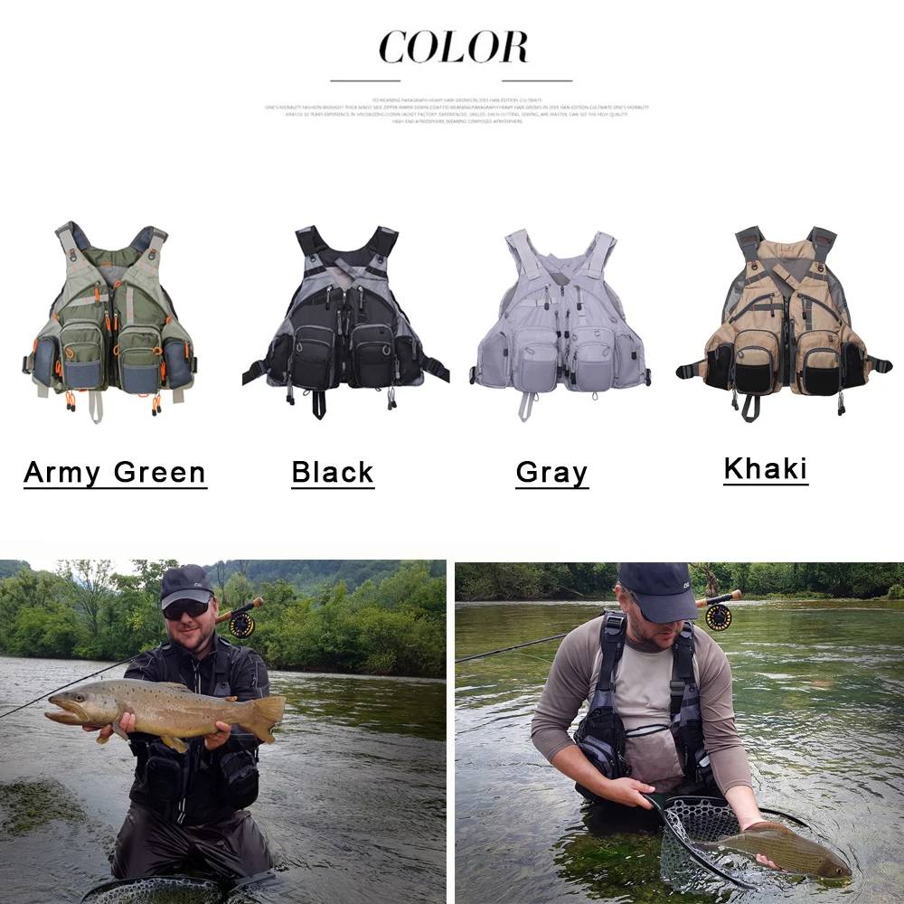 Chaleco de pesca con bolsillos y mesh – Talla ajustable - imagen 4
