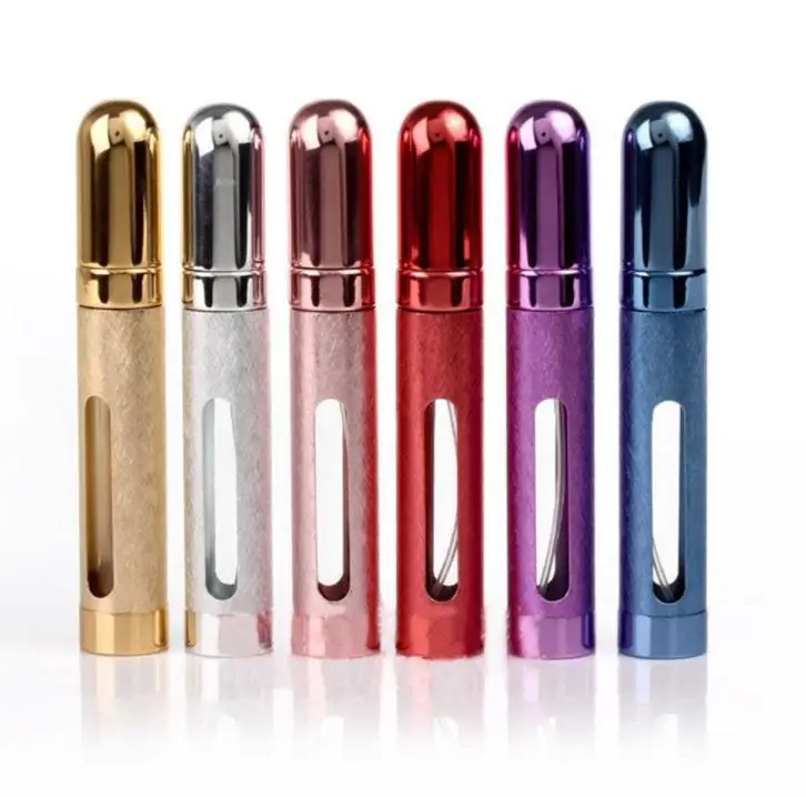 

12ml 6 Colors Refillable Mini Portable Travel Perfume Atomizer Bottle Perfume Bottle For Mist Sprayer Scent 200pcs SN395