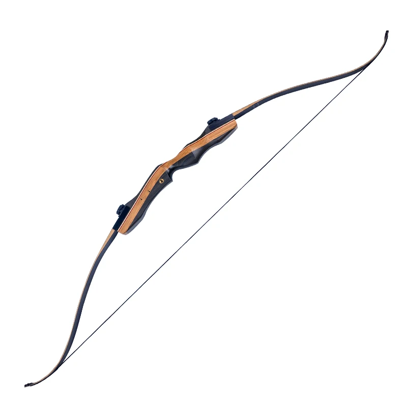 

62‘’ Recurve Bow 30-50 Lbs Wooden Handle Bamboo Lamination Limbs with Accessory for Archery Hunting Shooting