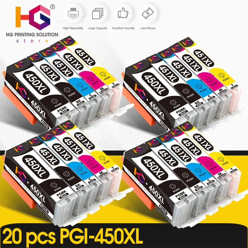 PGI-450 PGI 450 CLI 451 pgi450 compatible ink cartridge For canon PIXMA MG5440 MG5540 MG5640 MG6440 Ip7240 MX924  MG5640 IX6840