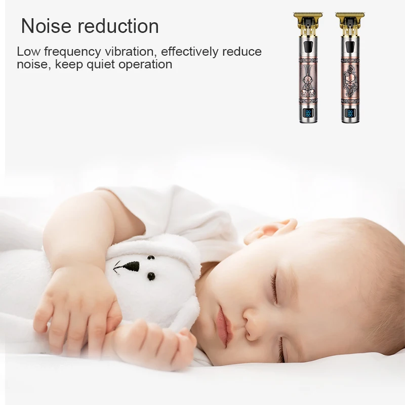 ماكينة قص الشعر القابلة لإعادة الشحن LCD للرجال ماكينة قص الشعر بدون أسلاك ماكينة قص الشعر الكهربائية المهنية