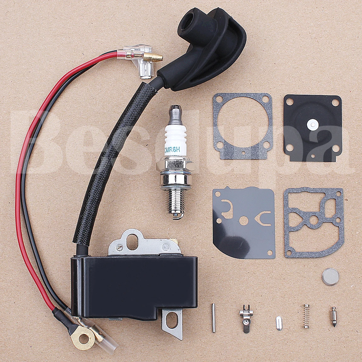 Kit candela di riparazione carburatore bobina di accensione per Stihl HS81 HS81R HS81T HS86 HS86R Trimmer sostituzione erba 4237 400 1302 w