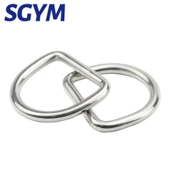 D Ring 304 Stainless Steel Polished Welded 30 40 50 60mm Width thiness 6 8mm Dog/Pet Collars Buckle Accessories Marine  Hardware