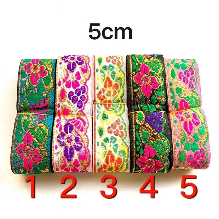 

5cm ethnic style computer tight embroidered webbing,QC0422M
