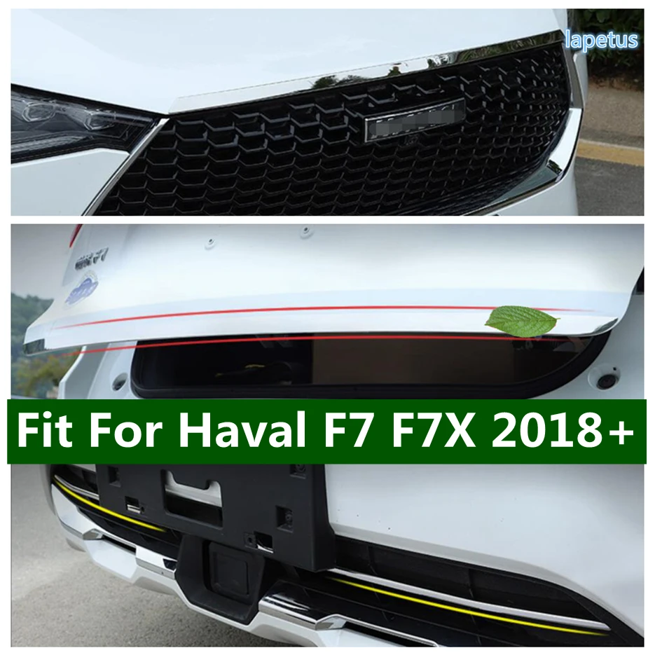 

Front Hood Bonnet / Center Grille / Tailgate Rear Door Bottom Cover Molding Trim Fit For Haval F7 F7X 2018 - 2021 Exterior Parts