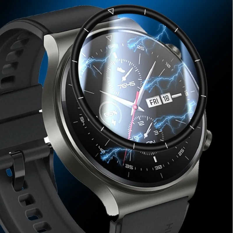 100PCS 3D Gebogene Weichen Screen Protector für Huawei Uhr GT 2 Pro Volle Abdeckung Anti-Scratch Schutz Film (keine Gehärtetem Glas)