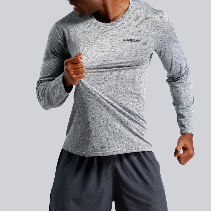 Men Cool Dry Compression Long Sleeve Baselayer Athletic Sports T-Shirts Tops Quick Dry Breathable Workout Running Shirts