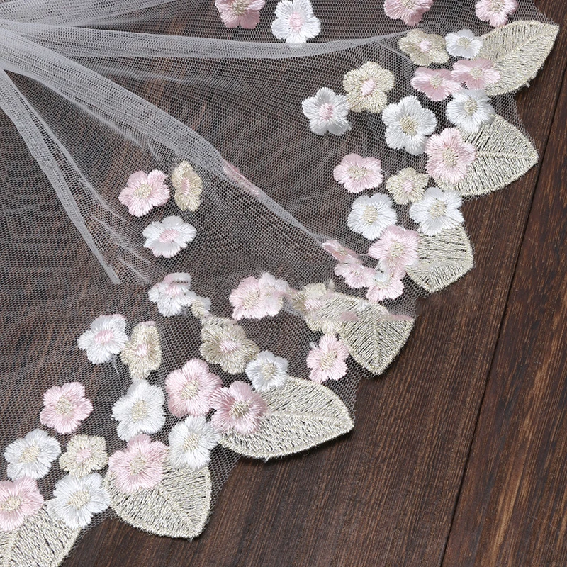 20Yards Decorative Floral Lace Trim Fabric Wedding Birthday Christmas Goods Craft DIY Embroidery Skirt Intimate Accessories