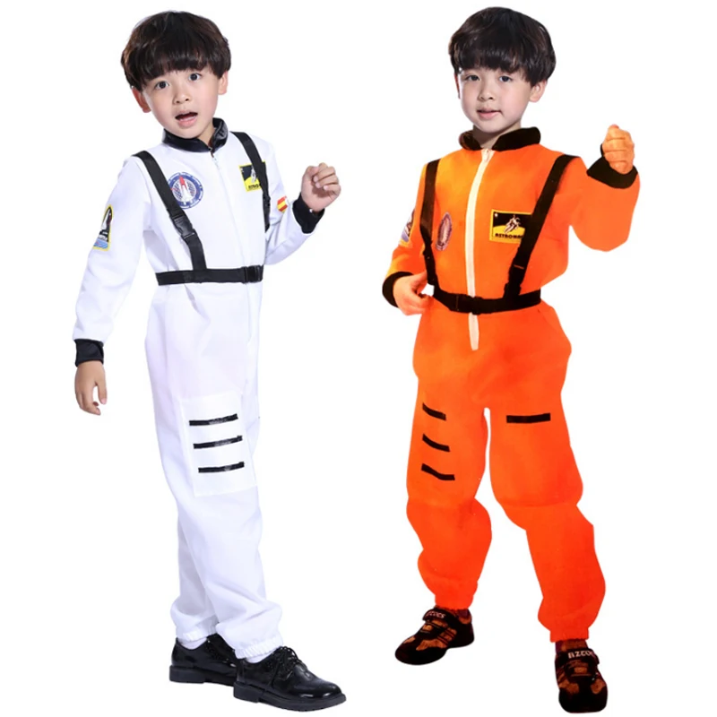 Baby Kids Adult Astronaut Costume Space Suit Pilots Jumpsuit Party Purim Carnival Cosplay Outfit Helmet For Men Boy