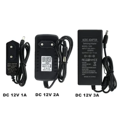 Fuente de alimentación de la cámara CCTV, adaptador de corriente del sistema de seguridad AC 100-240V a DC 12V, enchufe AU EU US UK, 12V, 1A, 2A, 3A, 5A, 10A