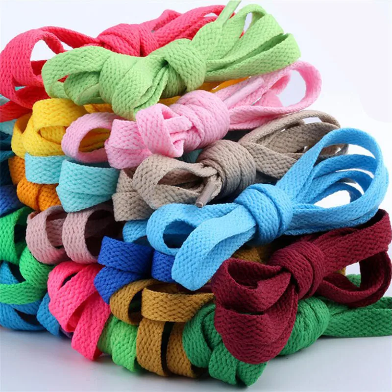 120cm Flat Shoelaces 15 Colors Sneaker Shoe Laces Strings Shoelaces Bootlaces Sport Boot Lace Athletic Shoe String Unisex