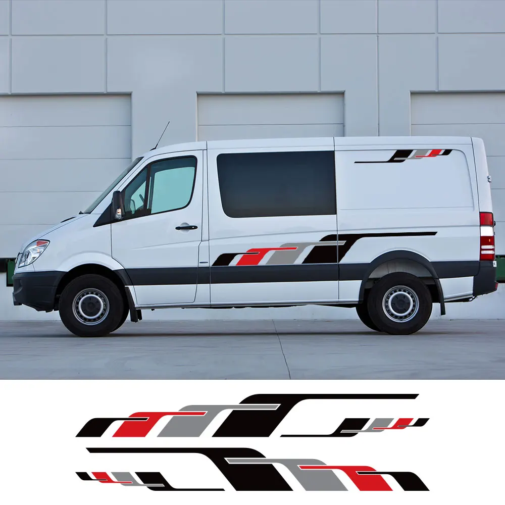 Car Both Side Stickers For Mercedes Benz Sprinter Motorhome Van Graphics Sport Style Vinyl Decor Decals Auto Tuning Accessories