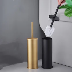 1PC Creative Toilet Brush Holder Space Aluminum White/Black/Gold Bathroom Cleaning Brush Toilet Cleaning Kit Tool Accessories