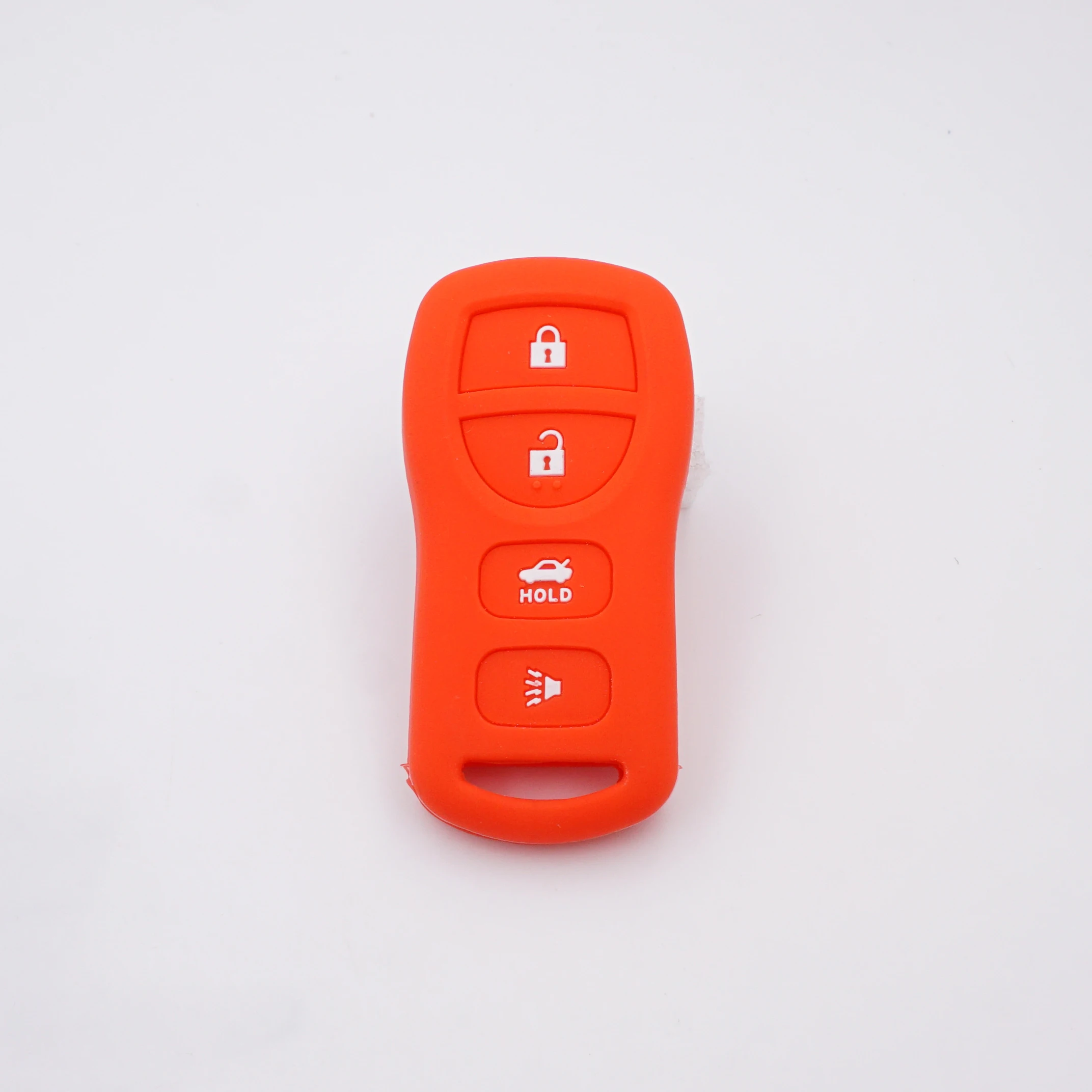 Cocolockey Silicone Rubber Car Key Fob Cover 4 Buttons for Nissan Altima Armada Maxima Sentra 350Z  Remote Keys Case Skin Holder