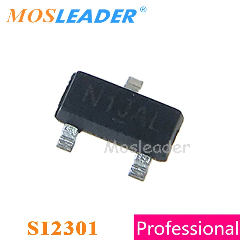 

Mosleader Si2301 SOT23 3000PCS P-Channel 20V 2.3A 3.1A Si2301CDS Made in China High quality