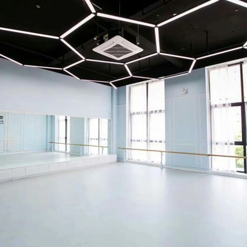 Beable-salón de baile contemporáneo de PVC impermeable, proveedor de suelo de vinilo gris y negro para Ballet, estudio, sala de baile, sala de Yoga