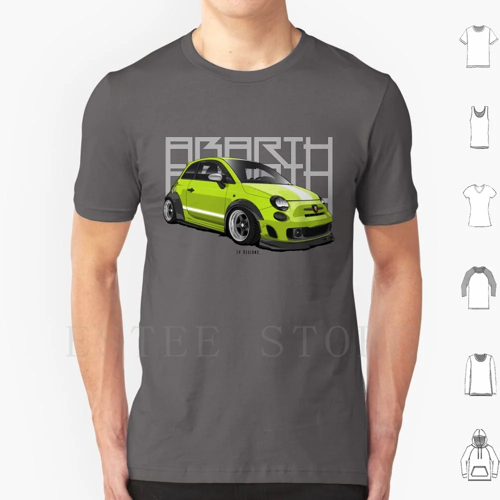 Abarth 500 T Shirt Print Cotton Abarth 500 Abarth Italy Mini Car Drawing Car Car Art Automotive Automotive Arts Cars Automobile