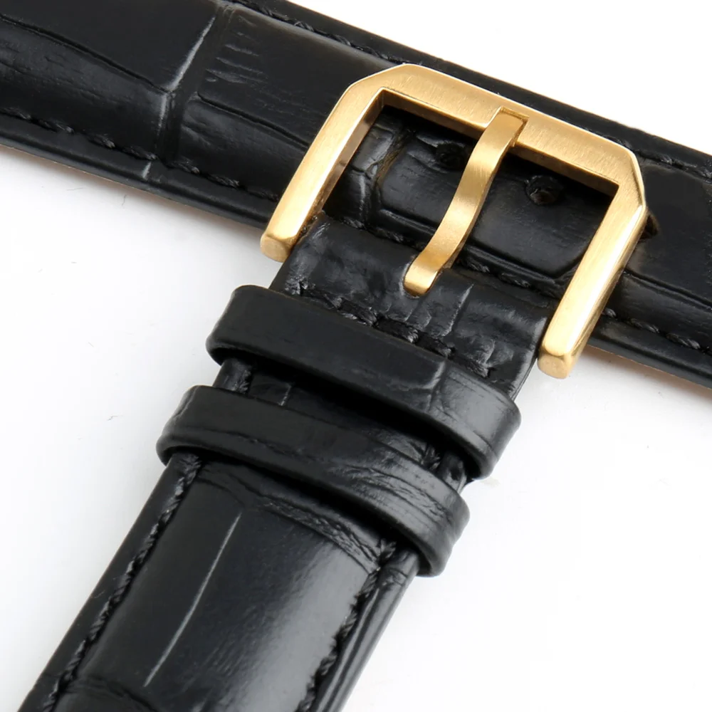 MAIKES Stainless Steel Watch Clasp 16mm 18mm 20mm 22mm Black Rose Gold Watch Buckle For Leather Watch Band