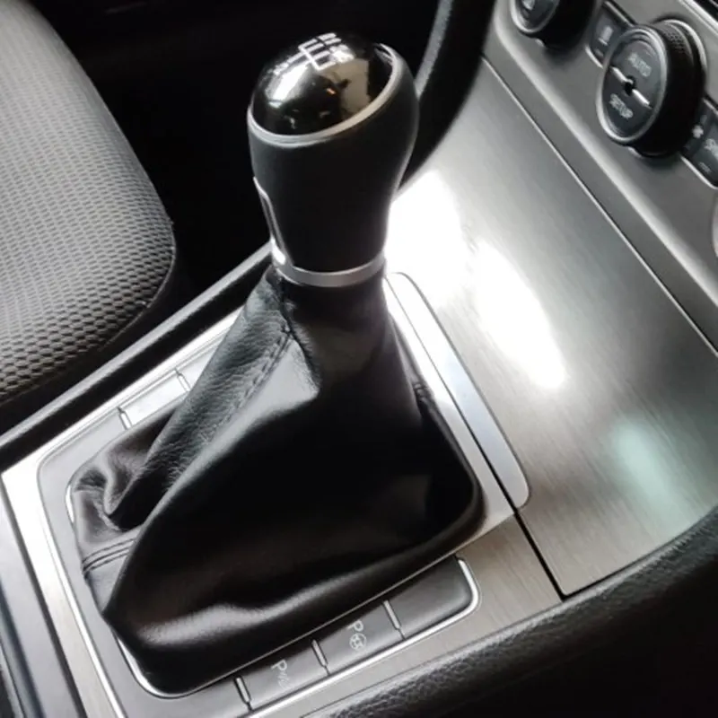 5 / 6 Speed Car Gear Shift Knob for VW Golf 7 A7 MK7 GTI GTD 2013 2014 2015 2016 2017 2018 Leather Gaiter Stick Accessories