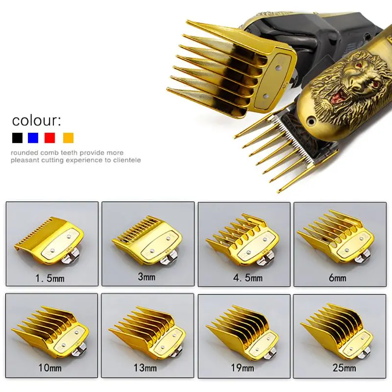 8PCS Professional จำกัดหวีตัดหวี1.5/3/4.5/6/10/13/19/25MM ชุด