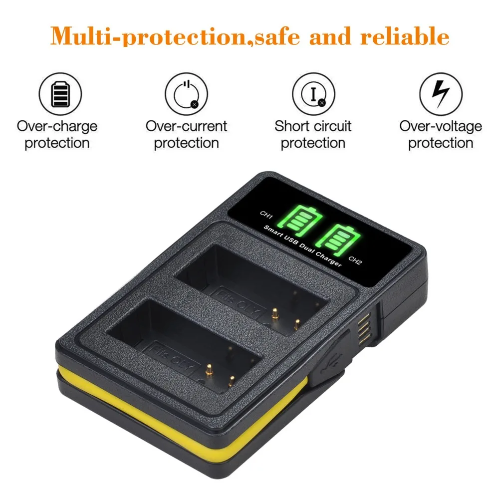 BLN-1 BCN-1 BLN1 المدمج في شاحن يو اس بي مع نوع-c لأوليمبوس OM-D E-M1 ، OM-D E-M5 ، القلم E-P5 ، OM-D E-M5 II ، القلم F