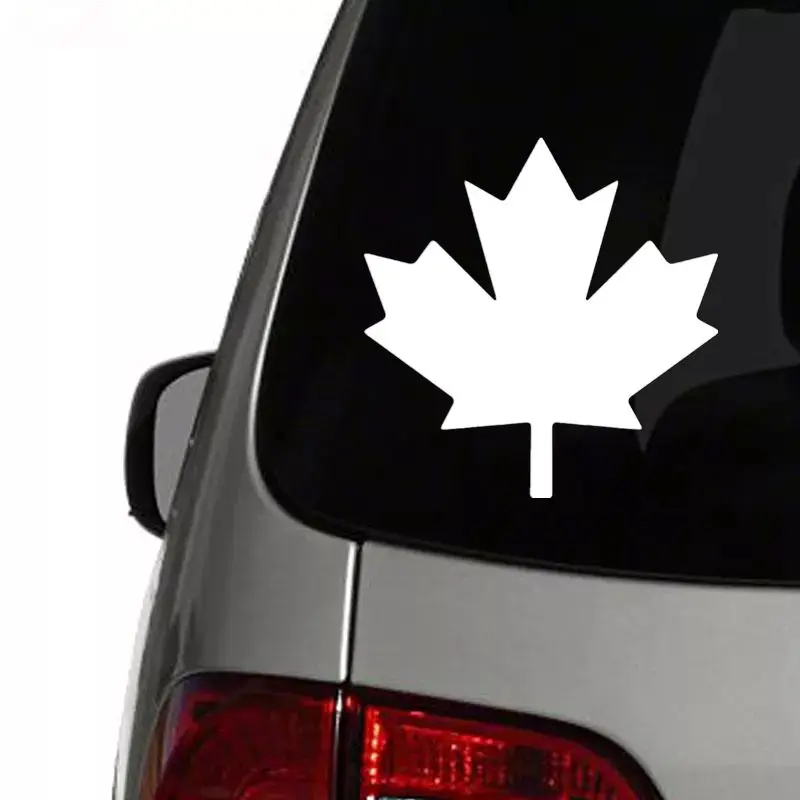 CK20078# Vinyl Decal Maple Leaf Canada Car Sticker Car Styling Decor on Motorcyle Truck Bumper Rear Window