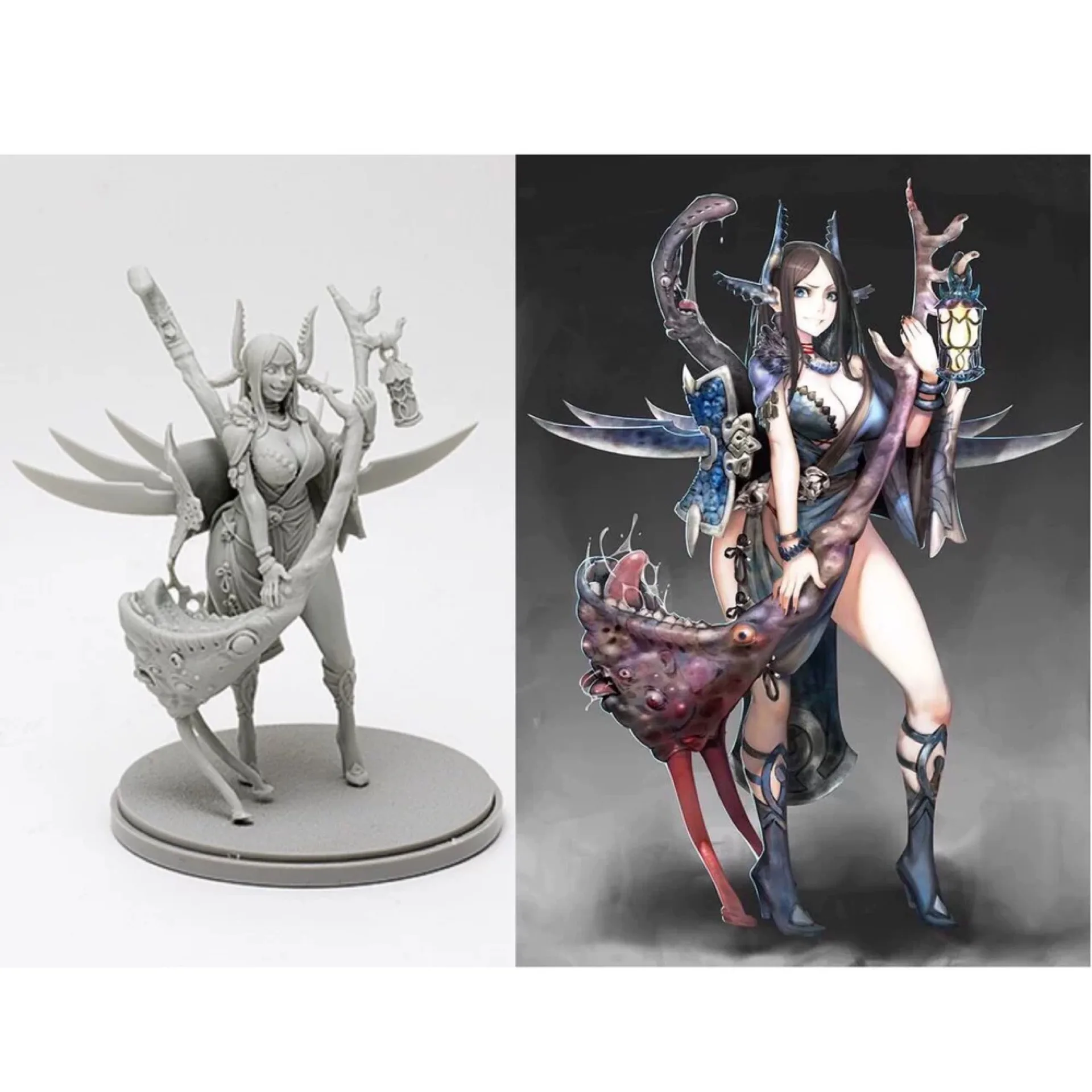 50mm  Resin Model Figure GK，Game theme， Unassembled and unpainted kit