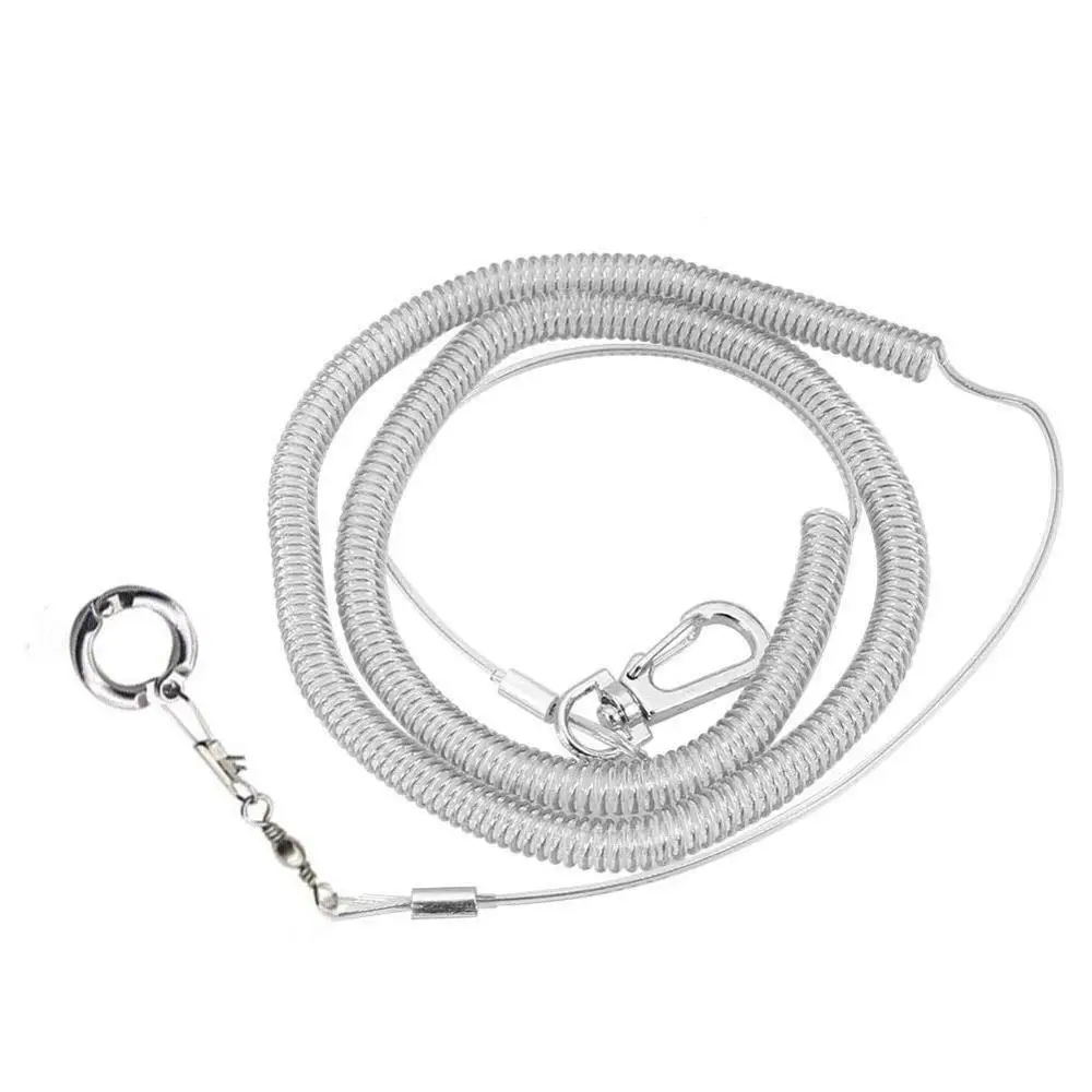 3m Flexible Bird Leash with Leg Ring Ultra-light Parrot Bird Harness Anti-bite Outdoor Flying Training Rope for Parrot