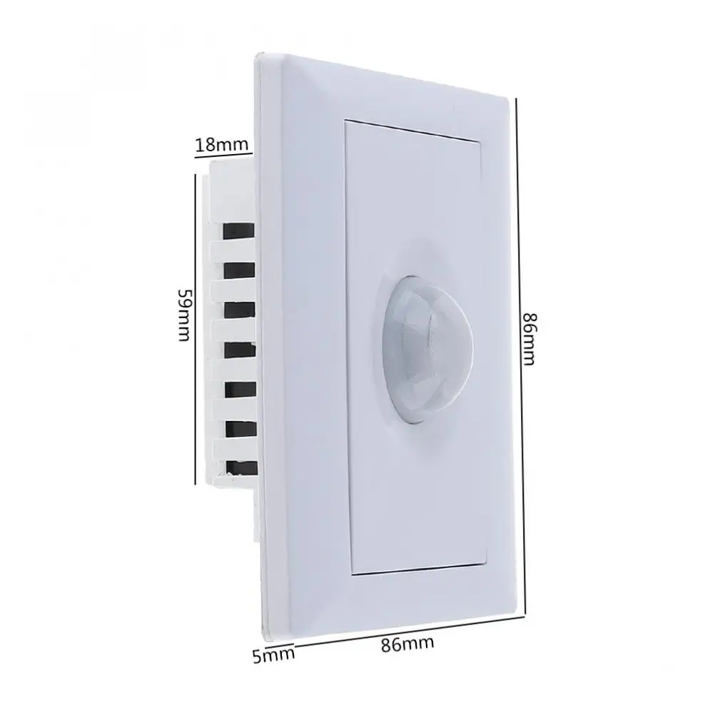 Automatic Human PIR Infrared Motion Sensor Switch with Voice Control and Light Control for Household Hotel