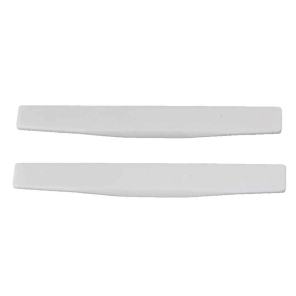 2pcs White Guitar Bone Bridge Saddle Replacement for Acoustic Guitar Parts