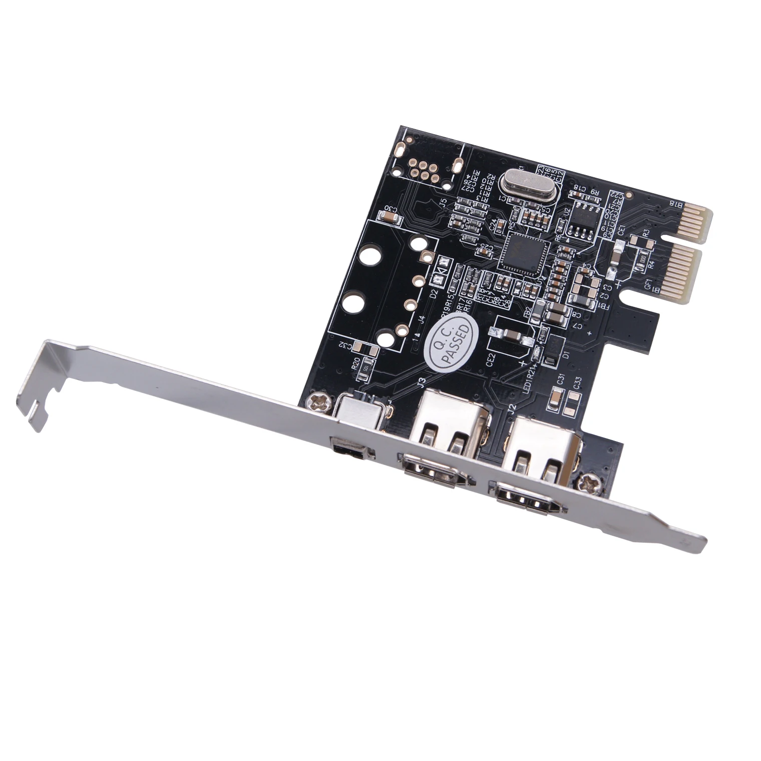 PCI-E 1X to 1394 Card 3 Port DV HD Video Capture Card pcie to 1394a 1394b 6pin VT6315N