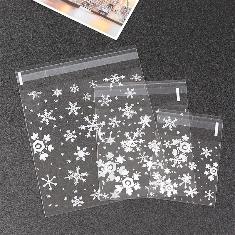 100 teile/los Transluzenten Punkte Kunststoff Cookie Verpackung Taschen Cupcake Wrapper Selbst Klebe Taschen Geburtstag Party Hochzeit Dekorationen – Detail 12