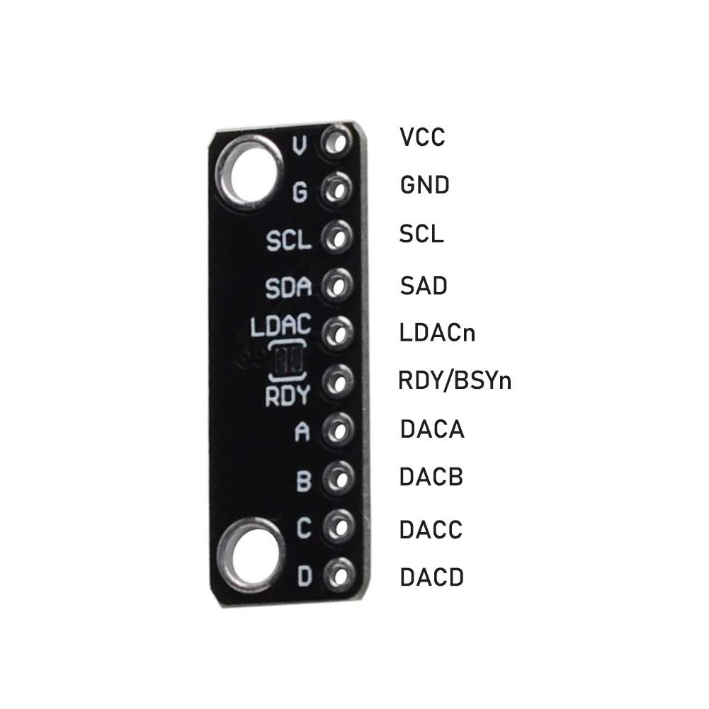 ตัวแปลง MCP4728 12บิต I2C ดิจิตอลเป็นแอนะล็อก2ชิ้น GY-MCP4728ใช้พลังงานต่ำ DAC breakoout เซ็นเซอร์โมดูล