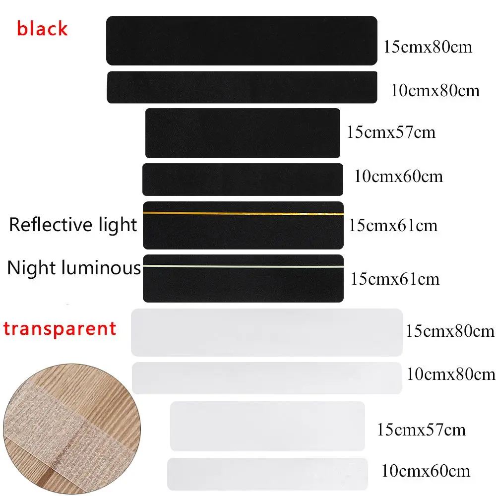 Non-Slip Safety Step Tapes Bathroom Anti-skid Mat Skateboard Stair Treads Self-Adhesive Stickers Marking Barrier Safety Caution view 6