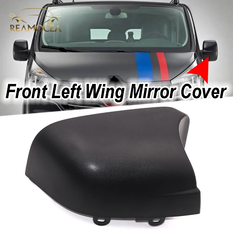 Reamocea 1x Front Side Mirror Housing Wing Mirror Cover Shell fit for Vauxhall Vivaro Renault Trafic Van Fiat Talento 2015-2018