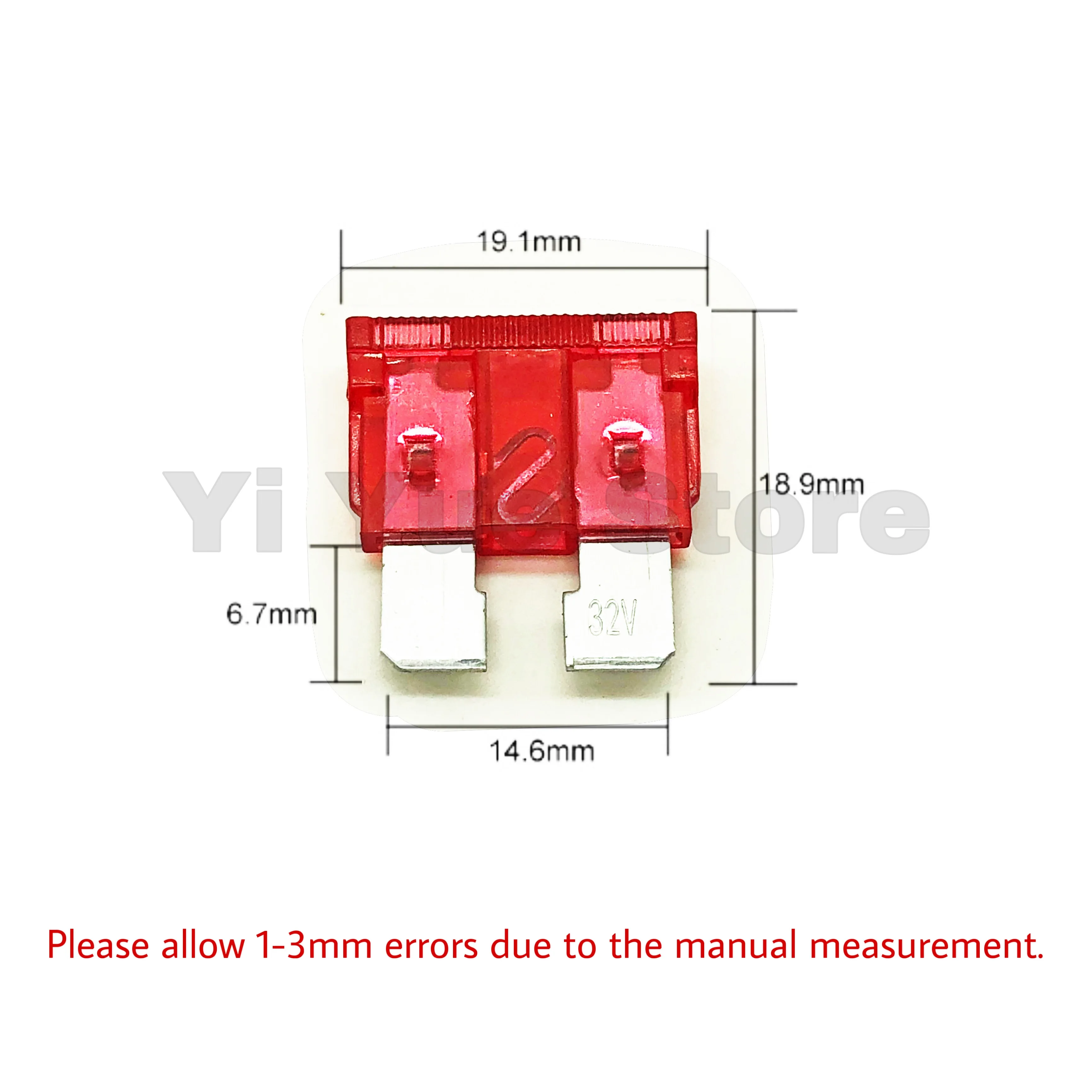 20/50pcs High Quality Car fuse 2A 3A 5A 7.5A 10A 15A 20A 25A 30A 35A Standard Medium Fuse Blade Fuse, Auto Fuse Car