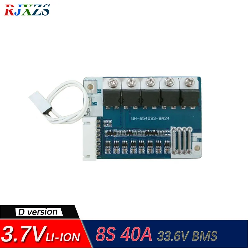 8S 22A 33.6V Lipo lithium Polymer BMS/PCM/PCB Battery Protection Circuit Board for 8 Packs 18650 Li-ion Cell