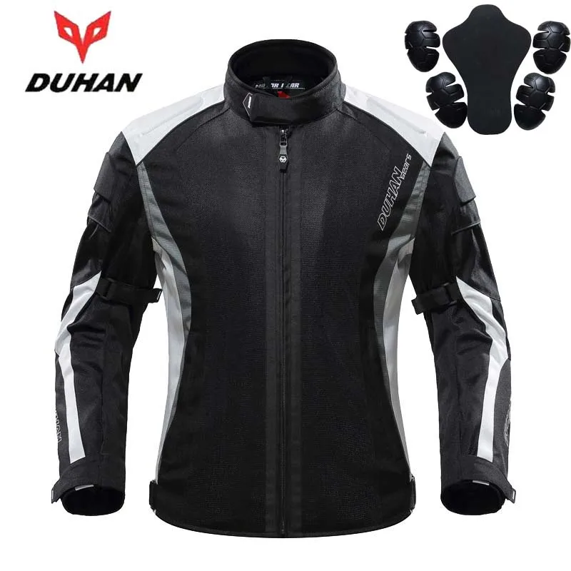 NEW Summer Cool Mesh Motorcycle Jacket DUHAN Motorbike Jackets  Motocross Coat MOTO clothes CE Gear M L XL XXL XXXL