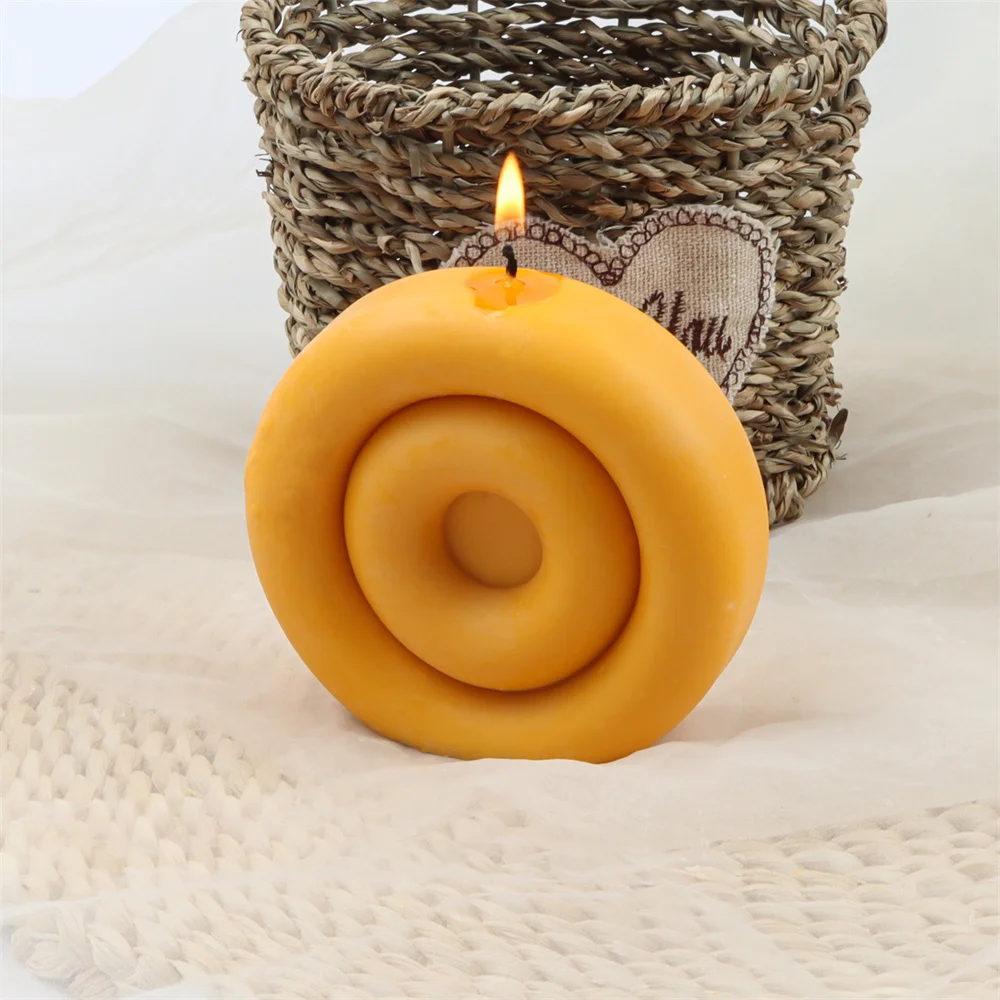 New Snail Shell Candle Silicone Mold 3D Stereo Doughnut Soap Mould Home DIY  Lollipop Roll Resin Craft Desktop Decor Ornament