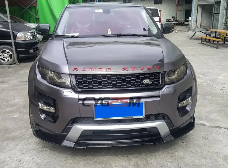 Carbon Fiber Front Bumper Lip Spoiler Auto Car Diffuser For Land Rover Range Rover Evoque 2012 2013 2014 2015 2016 2017 2018