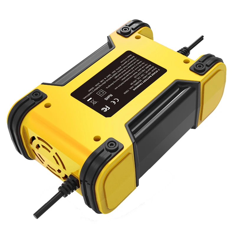 7-stage Battery Charger 12V 24V 12A Lead GEL STD AGM Car Motorcycle Battery Charger Pulse charge Maintainer Desulfator