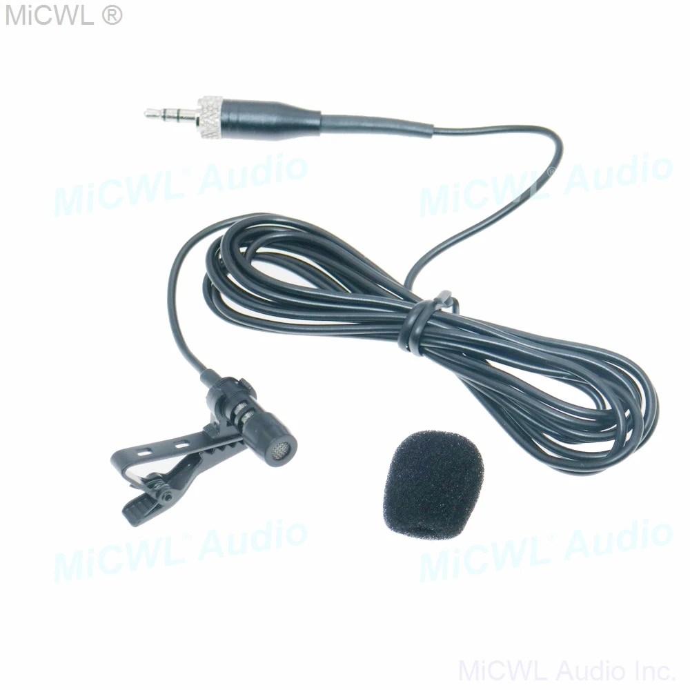 高品質ネクタイクリップラベリアマイクためSennheiserG1 G2 G3 G4無線マイクシステム良好な音質2mケーブル