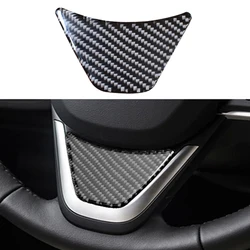 Pegatina embellecedora para volante de coche, accesorio Interior de fibra de carbono para BMW Serie 2, F45, F46, X1, F48 M, logotipo de rayas, decoración 3D