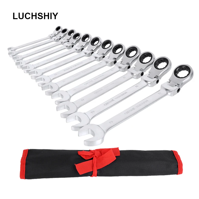 

Multitool Combination Socket Wrench Set Metric Ratchet Spanner Hand Tool Flexible Head Universal Wrench Set Of Key Car Repair