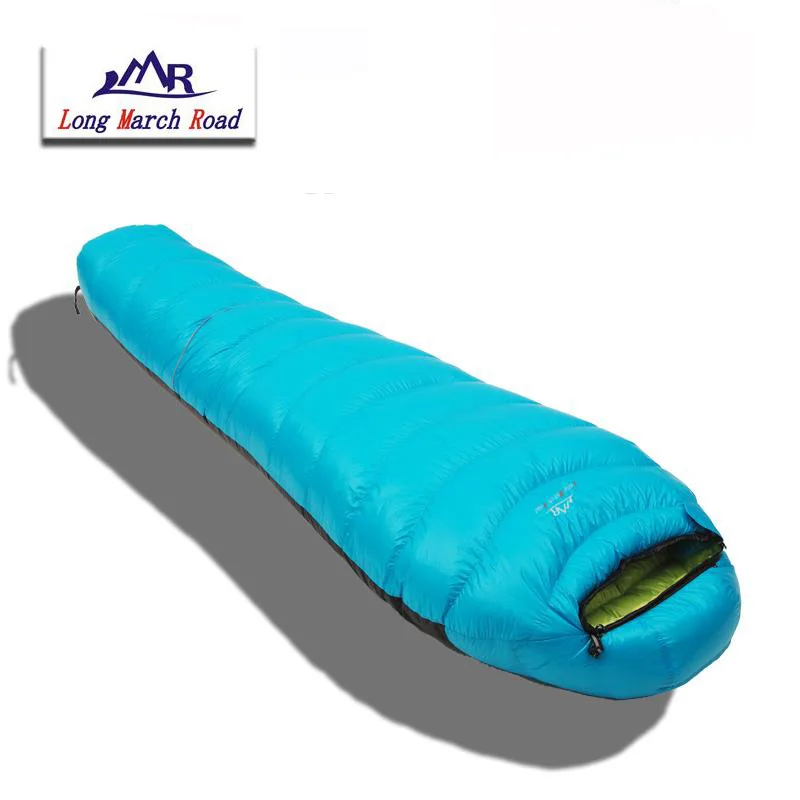 

LMR 210CMx80CM 400g/600g/800g/1000g White Goose Down Filling Sleeping Bag Ultralight Can Be Spliced Camping Sac Se Couchage