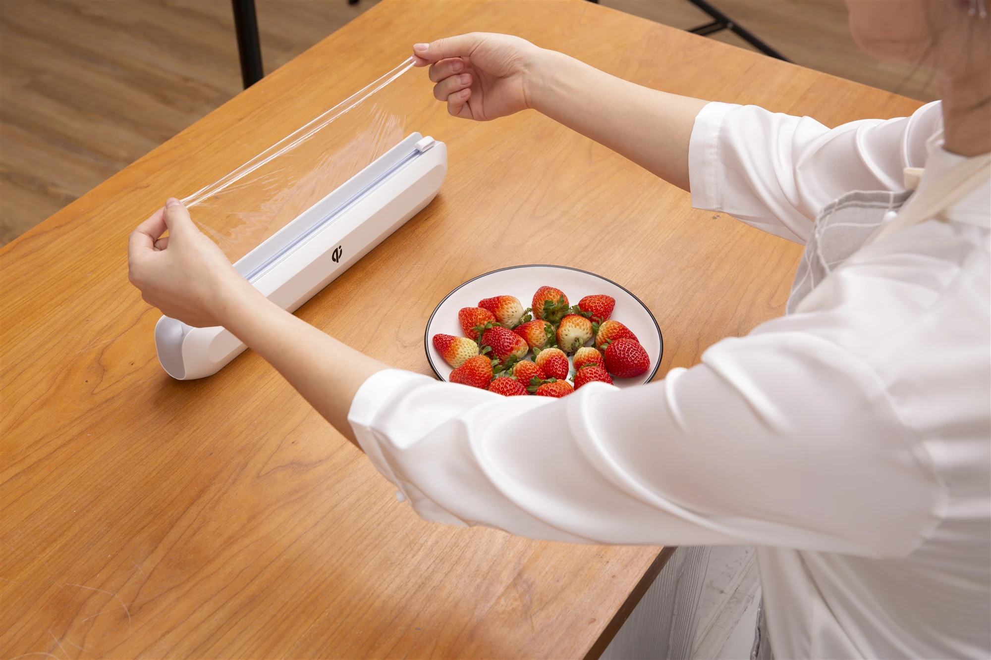 Cortador de película para conservación de alimentos, herramienta de cocina, dispensador de polietileno, envoltura de plástico, e-fruit