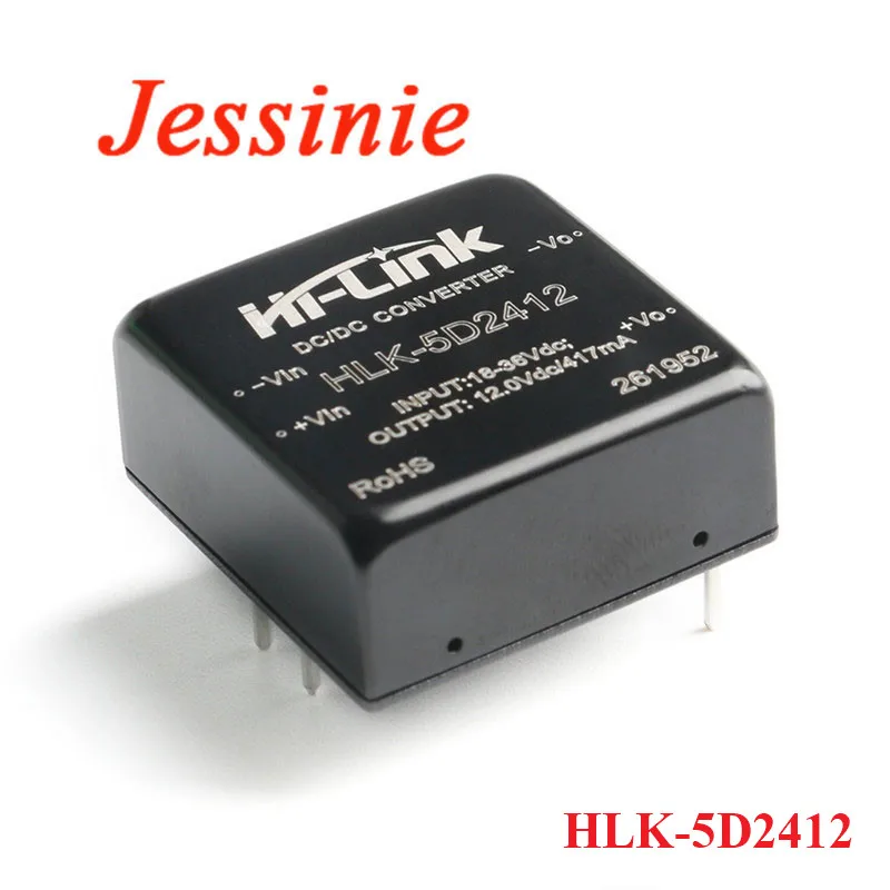 DC-DC Isolated Converter Power Supply Module 5W DC DC 12V to 15V/5V/12V 24v to 5V/12V HLK-5D2405/5D1205/5D1212/5D1215/5D2412