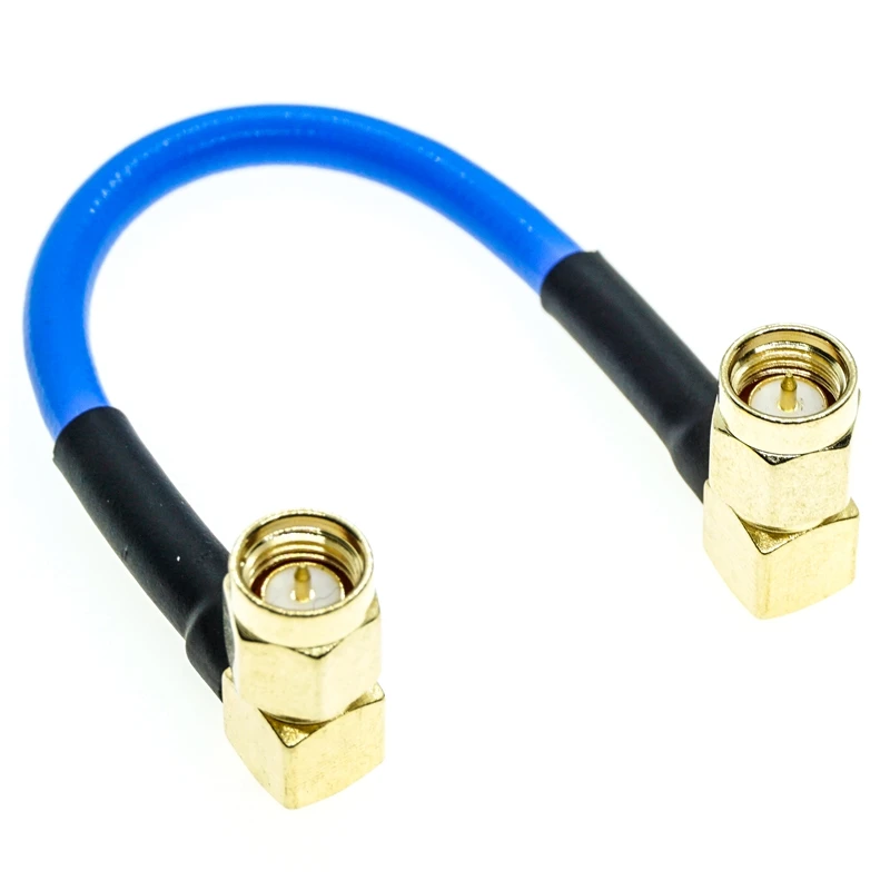 RG402 SMA Male Right Angle to SMA Male Right Angle RG-402 Semi Flexible RF Coaxial Cable  0.141\